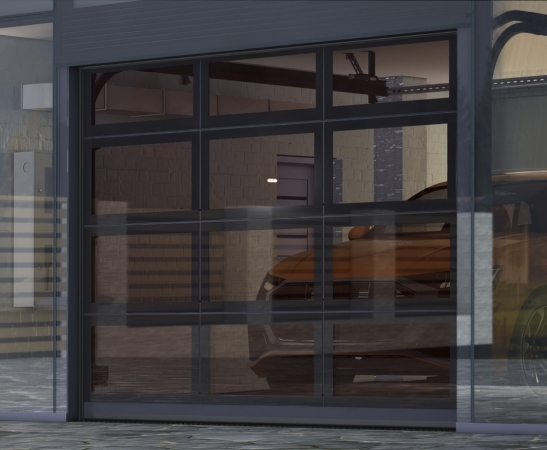 Панорамные ворота Алютех AluPro в Славянске-на-Кубани