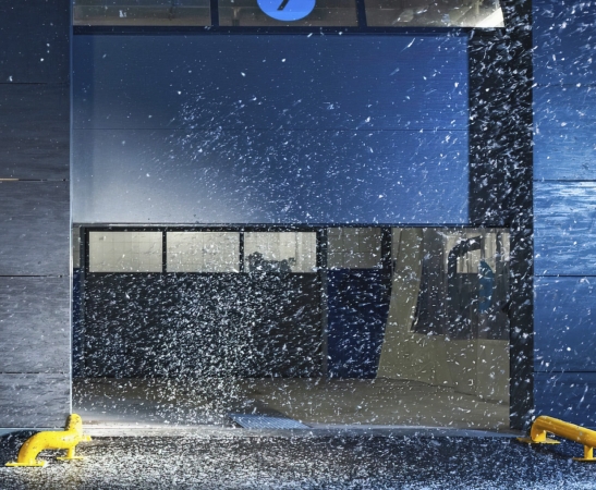 Панорамные ворота AluTherm в Славянске-на-Кубани