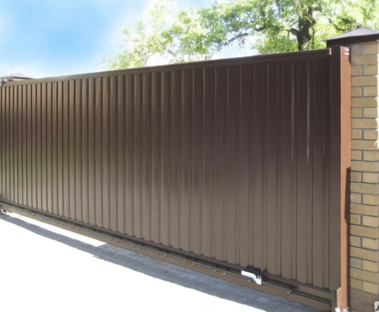 Ворота из профнастила в Славянске-на-Кубани