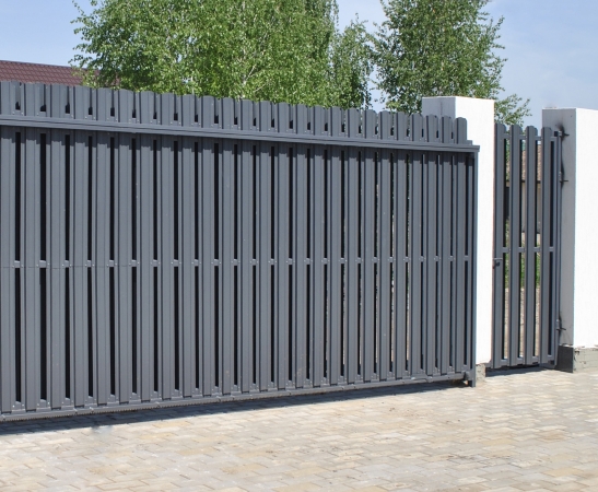 Ворота из штакетника в Славянске-на-Кубани